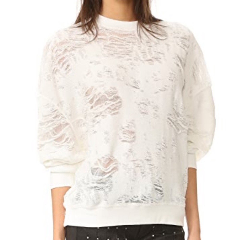 IRO Pink Distressed Sweater